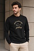 Мужской чёрный свитшот Paul & Shark logo-embroidered