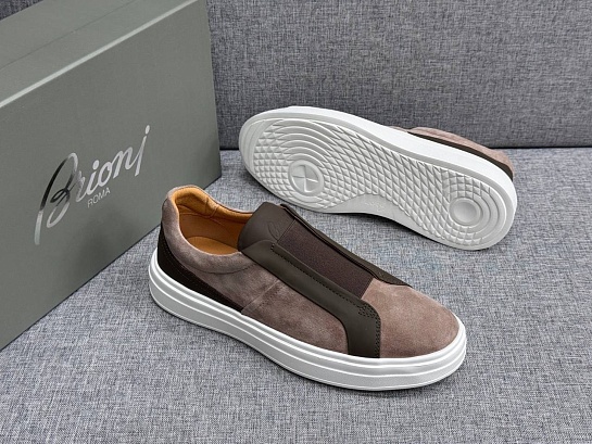 Мужские комбинированные слипоны Brioni
