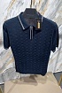 Мужское поло Zilli zip neck - Navy