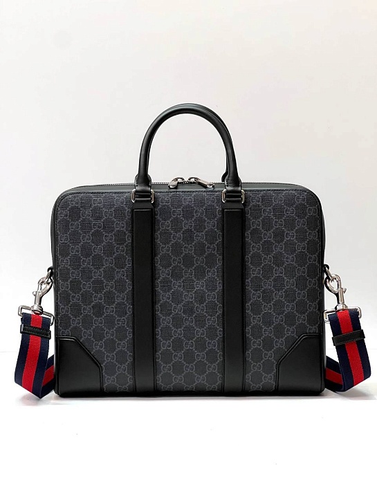 Мужской портфель Gucci Supreme Premium 36x28x7 см