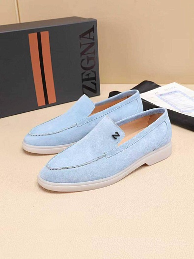 Мужские замшевые лоферы Ermenegildo Zegna   