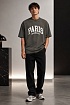 Оверсайз футболка Balenciaga Paris - Dark Green