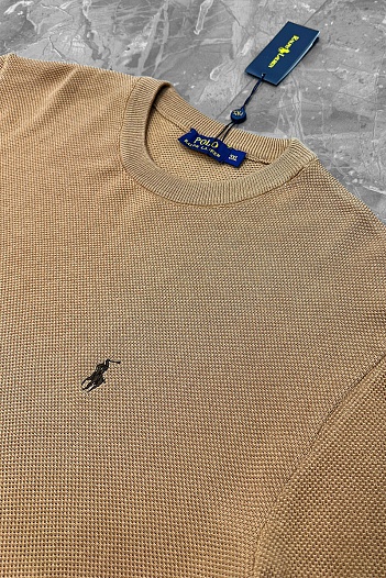 Мужской джемпер Polo Ralph Lauren pony-embroidered - Brown   