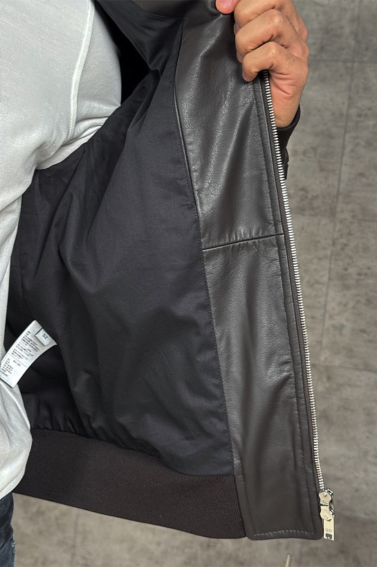 Мужская кожаная куртка Bottega Veneta premium