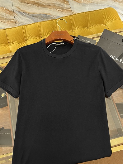 Мужская чёрная футболка Dolce & Gabbana Premium   