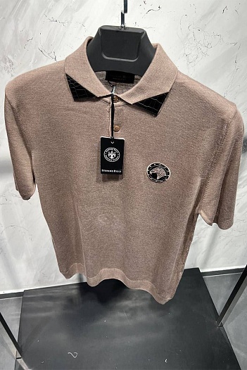 Мужское бежевое поло Stefano Ricci   