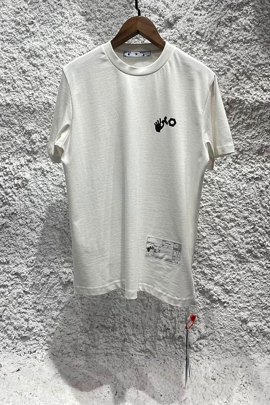 Белая оверсайз футболка Off-White Teenage Engineering