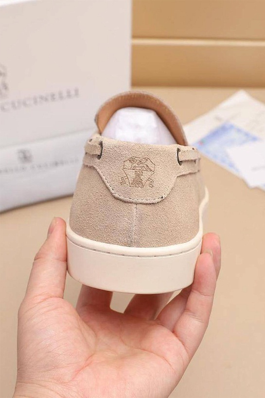 Мужские замшевые лоферы Brunello Cucinelli