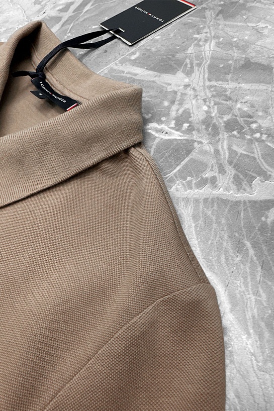 Мужское бежевое поло Tommy Hilfiger