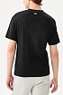 Чёрная футболка Lacoste logo-print