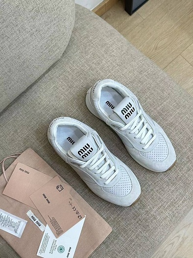 Женские кроссовки MIU MIU Premium - Grey   
