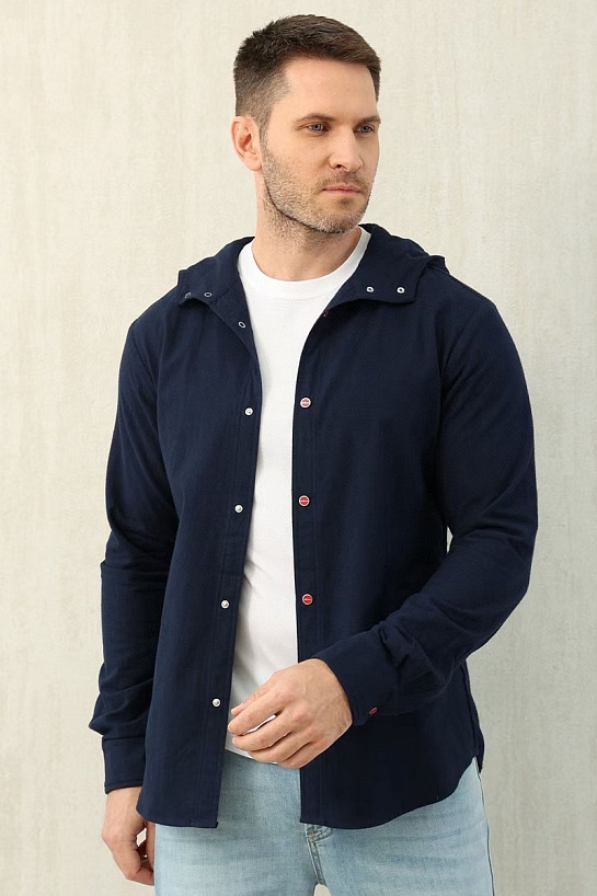 Мужская рубашка Kiton Premium - Royal Blue