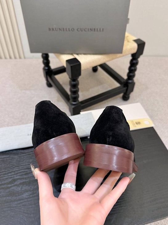 Замшевые ботинки Brunello Cucinelli derby - Black