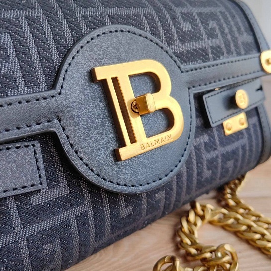 Женский клатч Balmain B-Buzz 25x12 см - Black
