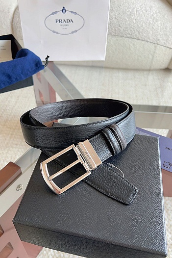 Кожаный ремень Prada premium   