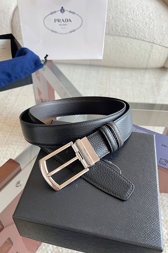 Кожаный ремень Prada premium