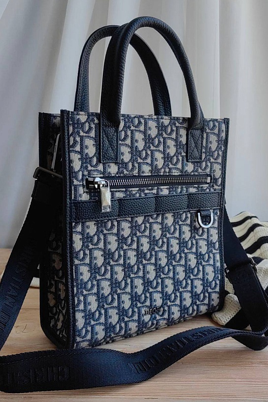 Текстильная сумка-планшет Dior 24x21 см