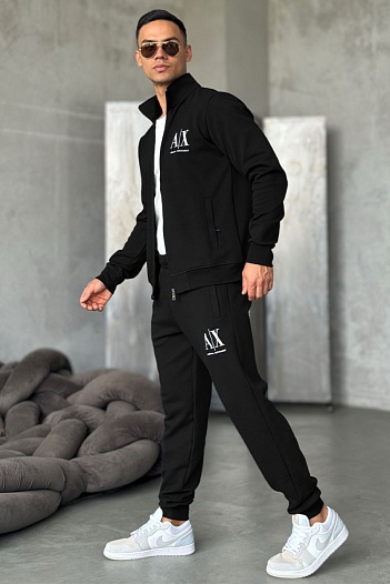 Спортивный костюм Armani Exchange logo-embroidered - Black   