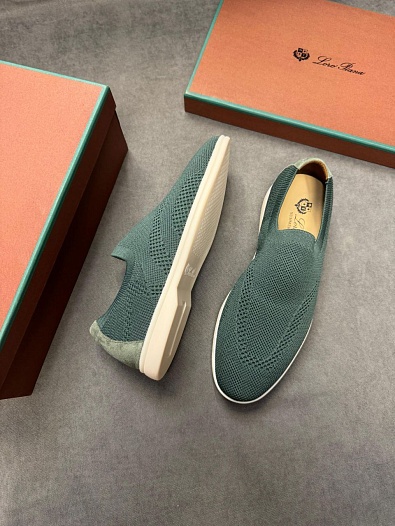 Мужские текстильные лоферы Loro Piana   