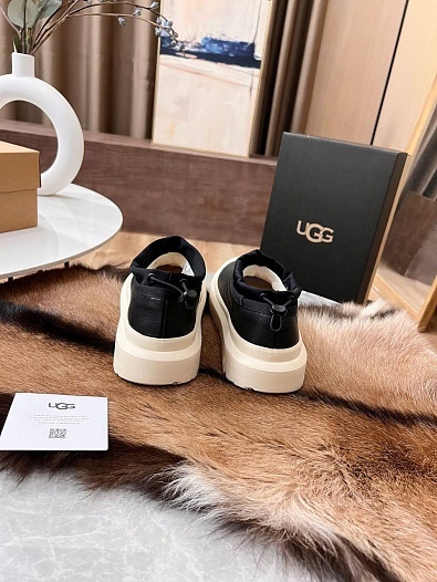 Женские замшевые ботинки UGG Tasman Hybrid - Black / White   