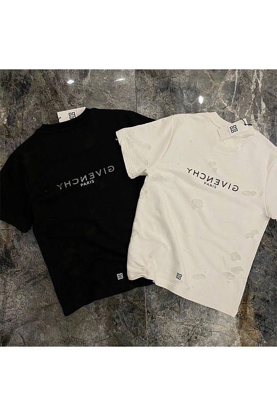 Оверсайз футболка Givenchy ripped - Black