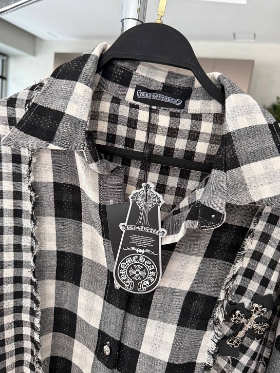 Женская рубашка в клетку Chrome Hearts premium
