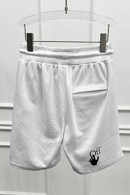 Мужские белые шорты Off-White "Boy bitten by a lizard"