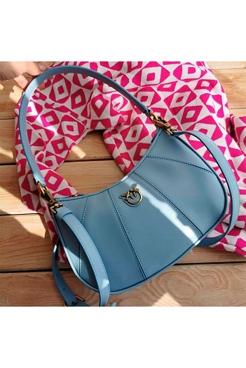 Кожаная сумка Mini Love Half Moon 25x17 см (3 расцветки)   