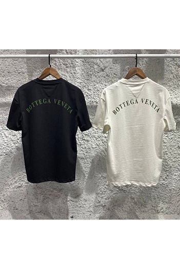 Чёрная оверсайз футболка Bottega Veneta   