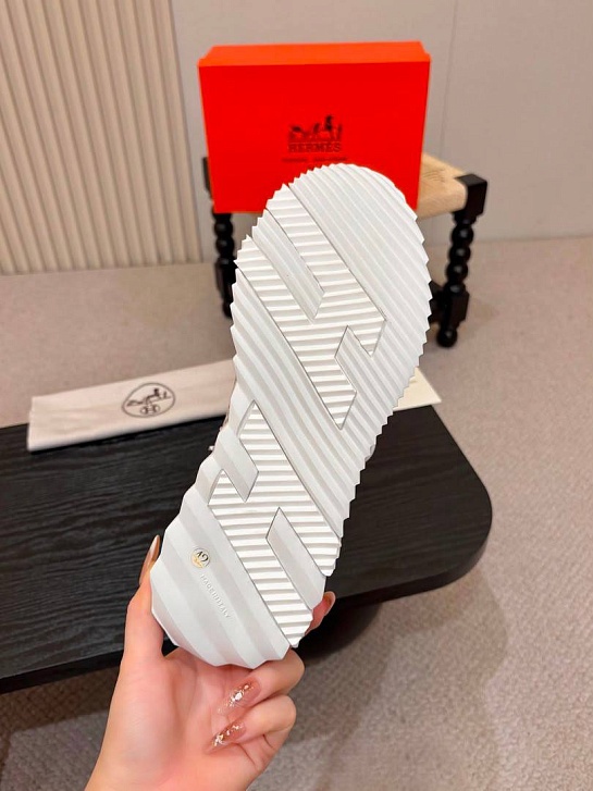 Текстильные кроссовки Hermes lift slip-on