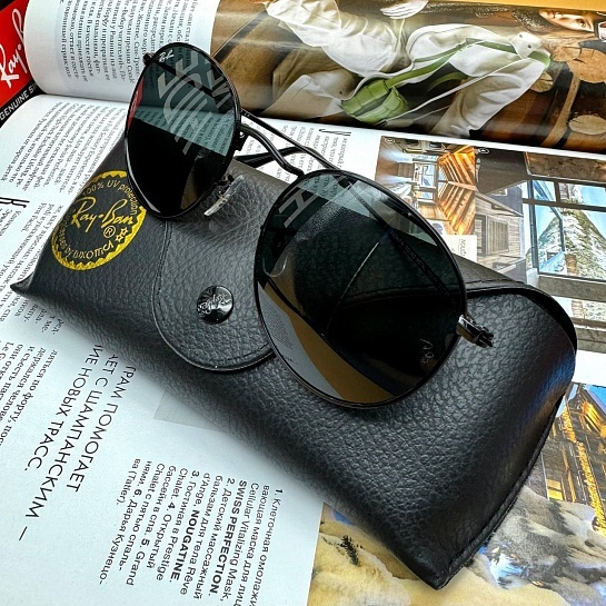 Солнцезащитные очки Ray-Ban Round Metal - Black
