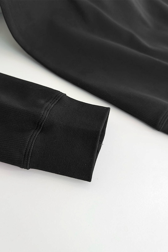 Мужской чёрный свитшот Prada logo-embroidered