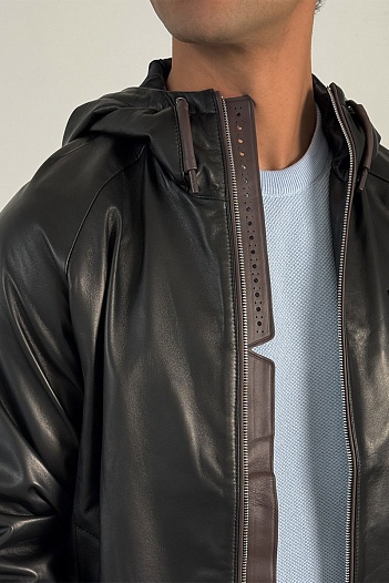 Мужская кожаная куртка Berluti Premium   