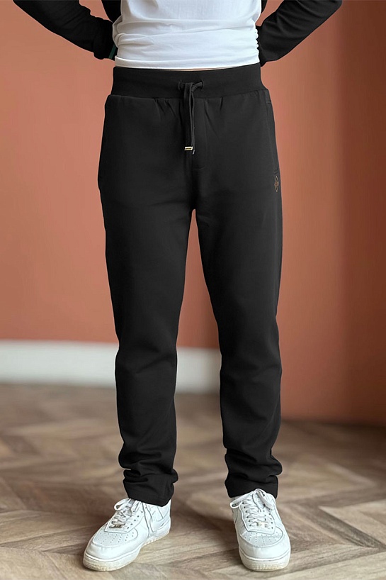 Мужские спортивные штаны Loro Piana monogram - Black