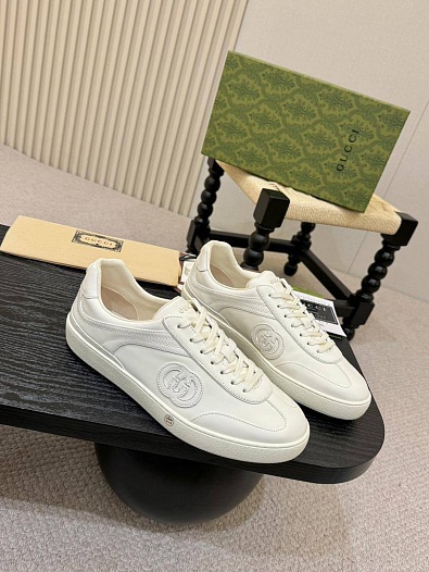 Мужские кроссовки Gucci G75 - White   