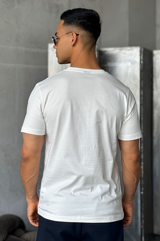 Мужская белая футболка Hugo Boss