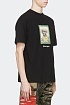 Чёрная оверсайз футболка Palm Angels Boxer Bob graphic-print