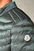 Мужская зелёная куртка Moncler logo-patch