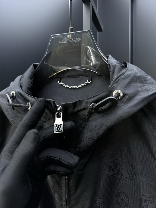 Мужская чёрная ветровка Louis Vuitton Premium