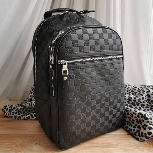 Кожаный рюкзак Louis Vuitton Michael Damier Infini 28x45x18 см   