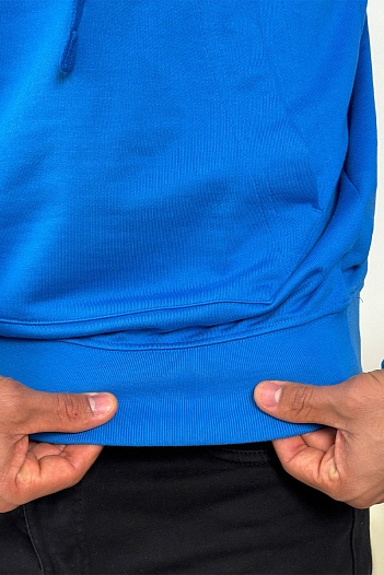 Мужское худи синего цвета Stone Island Compass-patch   