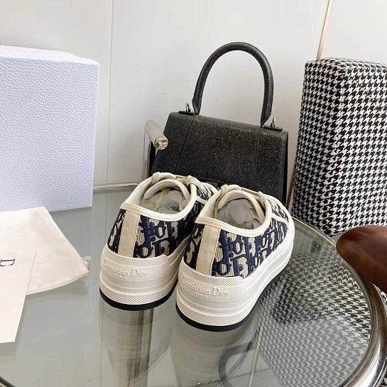 Женские кеды на платформе Dior Walk'n' Premium - Blue