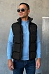 Мужской чёрный жилет Hugo Boss logo-patch