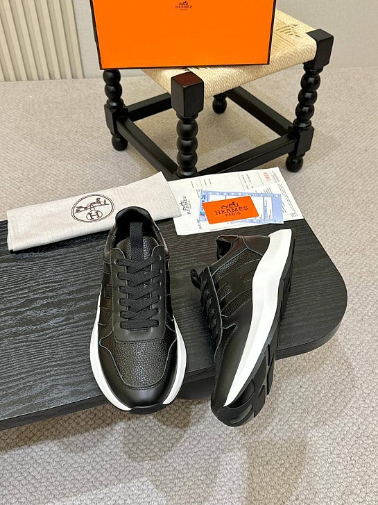 Мужские кожаные кроссовки Hermes