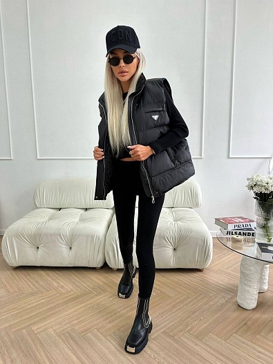 Женская жилетка Prada Premium - Black   