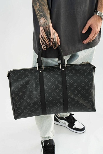 Дорожная сумка Louis Vuitton Keepall Monogram Eclipse 45x27 см   