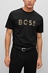 Футболка чёрного цвета Hugo Boss monogram-filled
