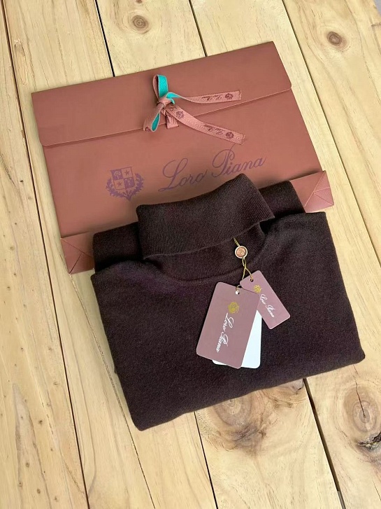 Мужская водолазка Loro Piana Premium - Coffee