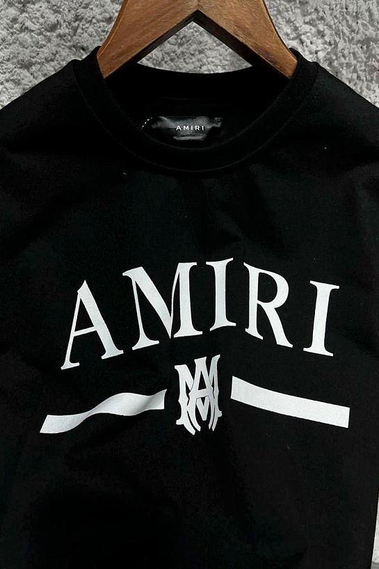 Белая мужская футболка Amiri MA bar