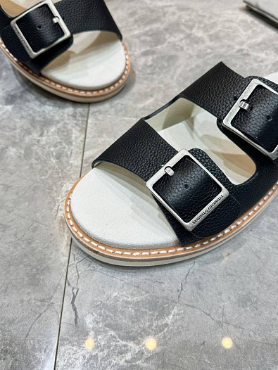 Кожаные шлёпанцы Brunello Cucinelli Urban   